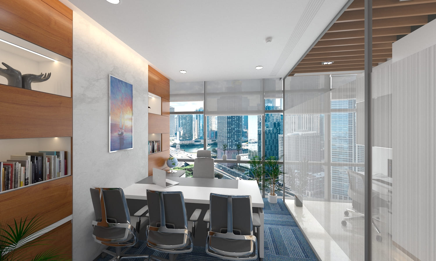 Bright Logistics Office Interior Project | Trance Interiors Image
